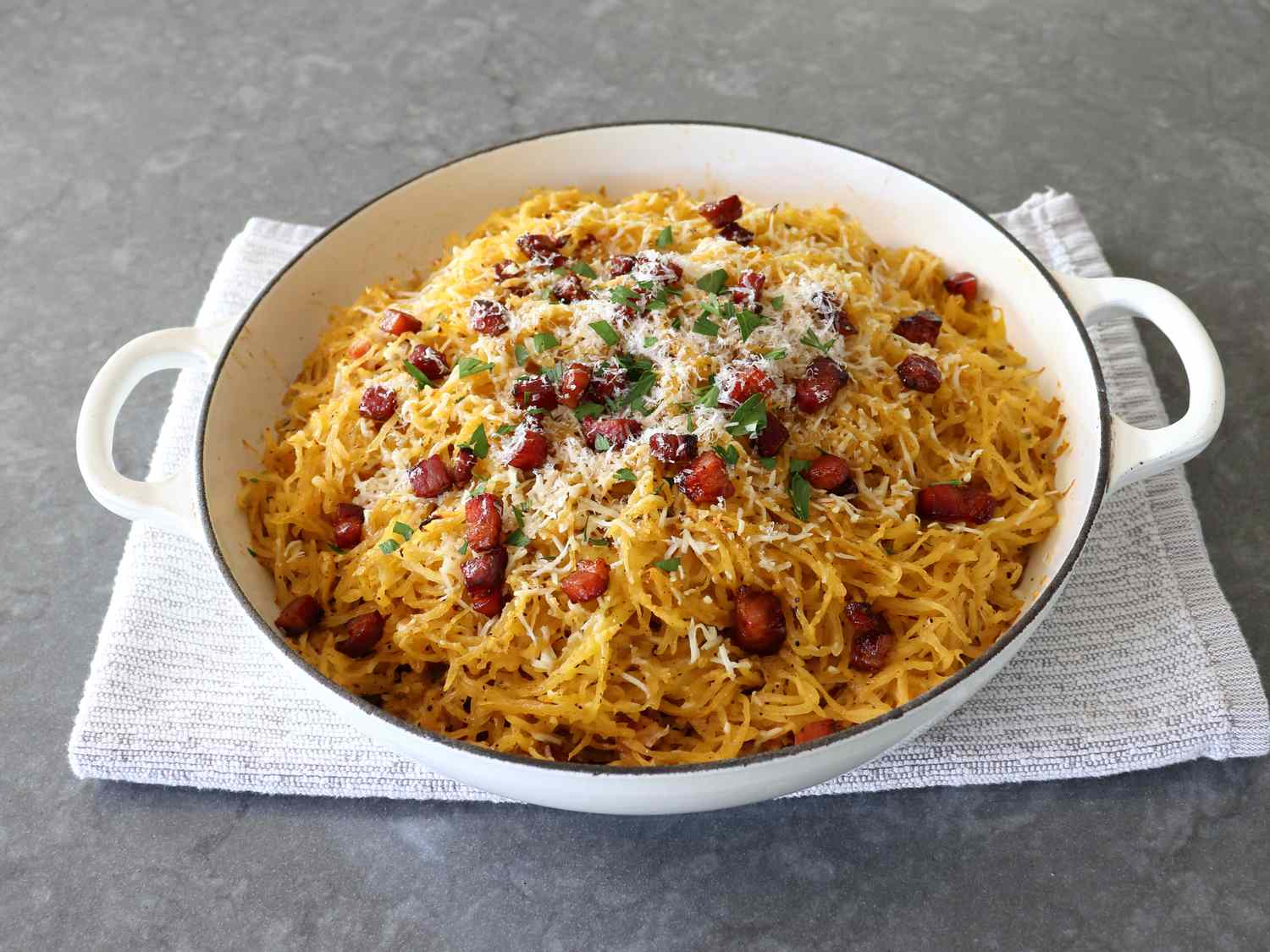 Spaghetti Squash Carbonara Recipe