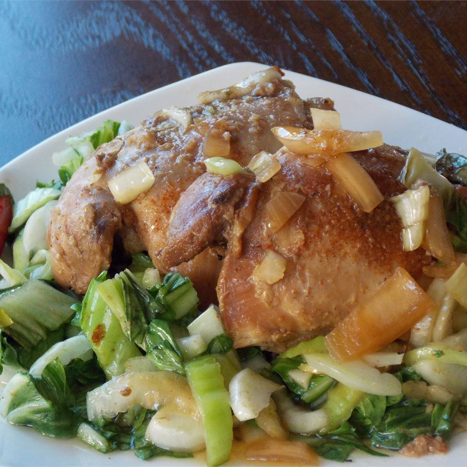 Slow Cooker Adobo Chicken with Bok Choy Recipe