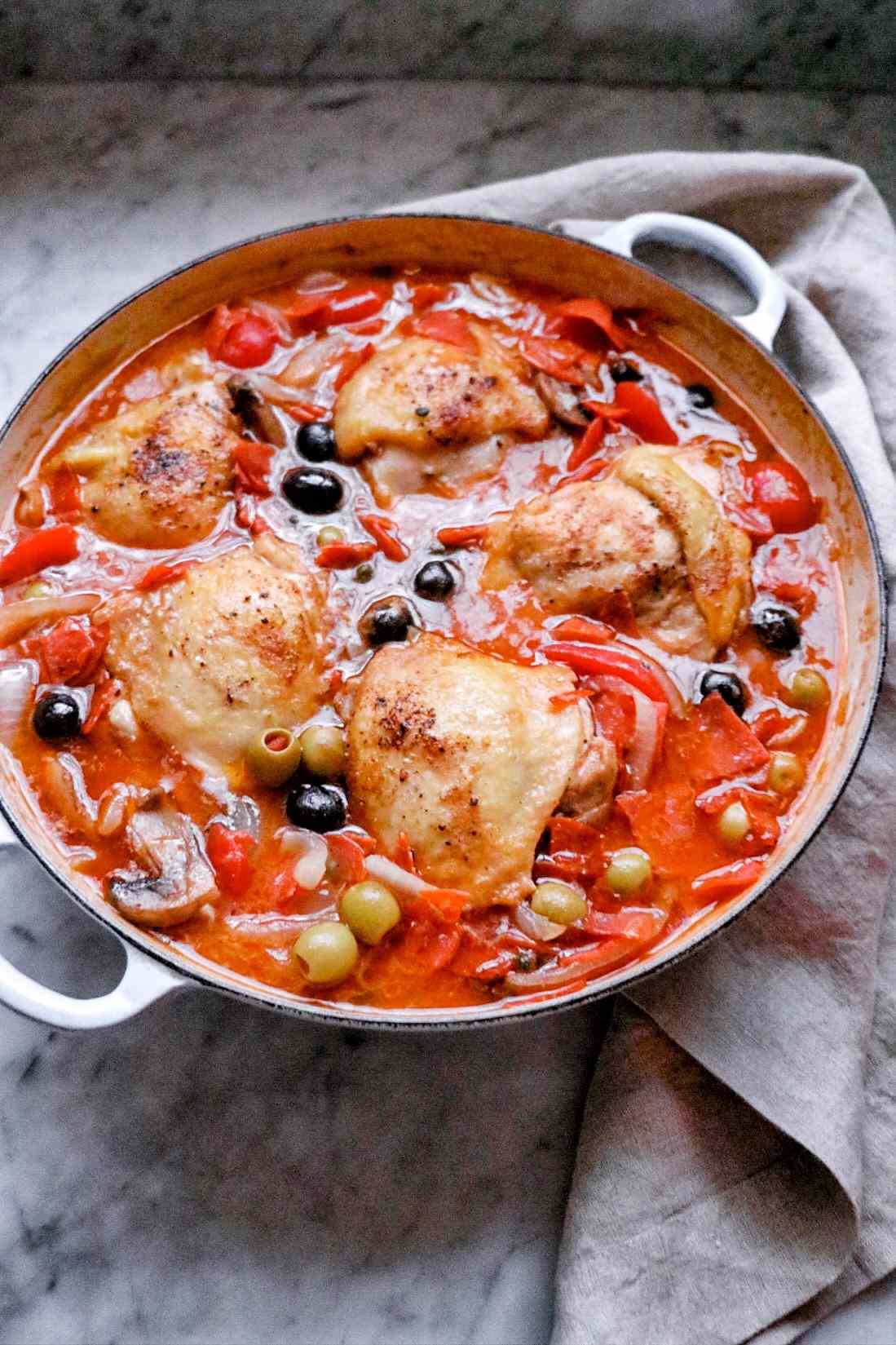 Caper Chicken Cacciatore Recipe