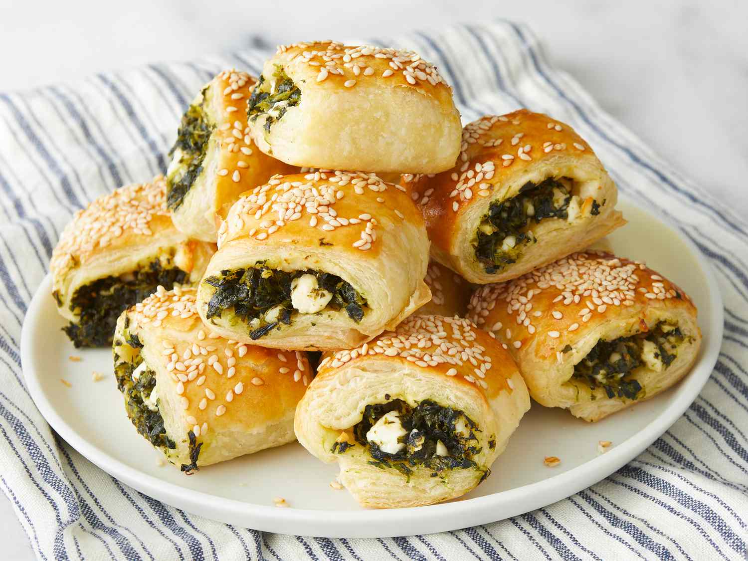 Spinach Rolls with Puff Pastry Recipe