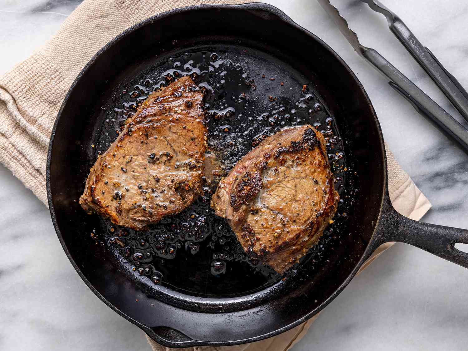 Cast Iron Pan-Seared Steak (Oven-Finished) Recipe