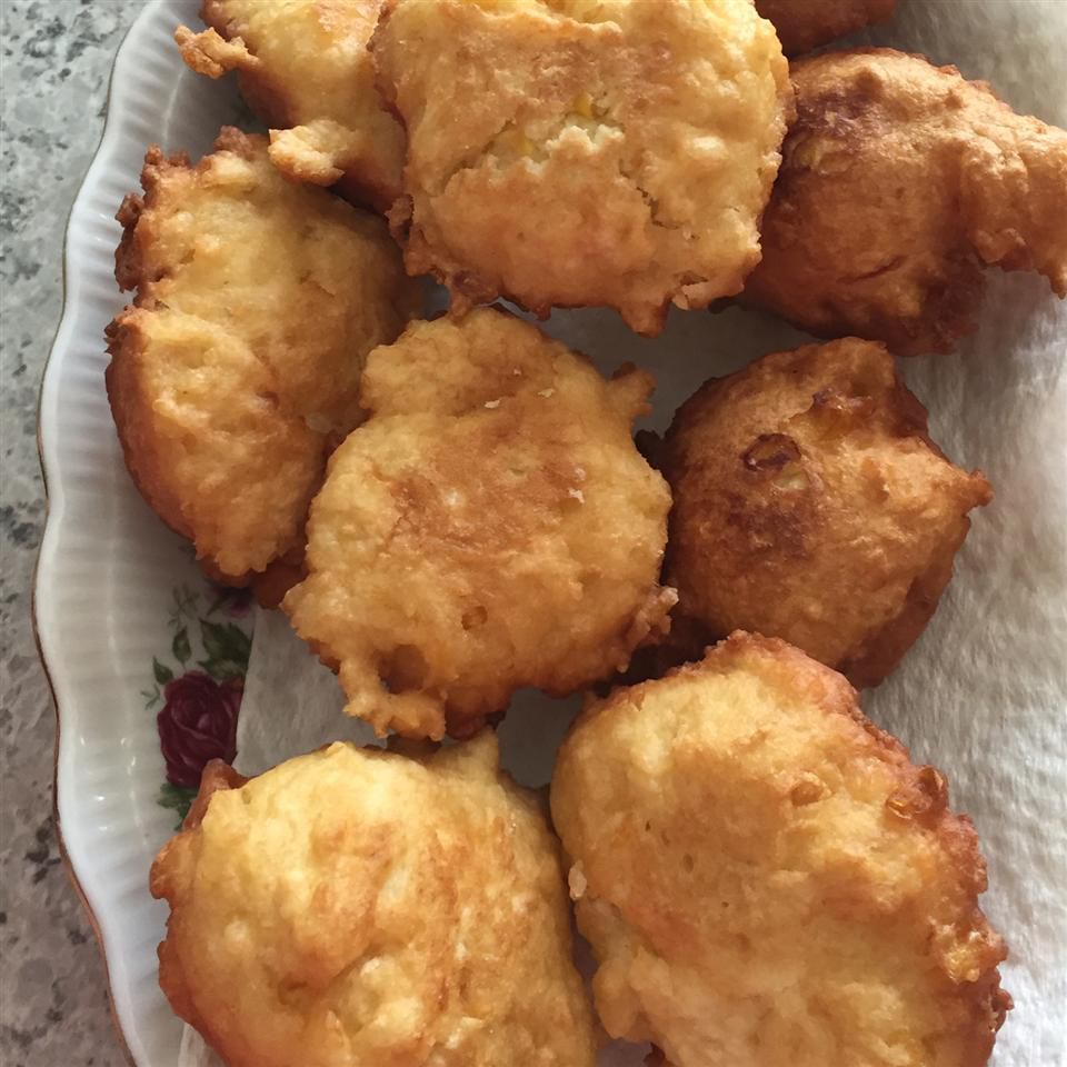 Corn Fritters with Maple Syrup Recipe