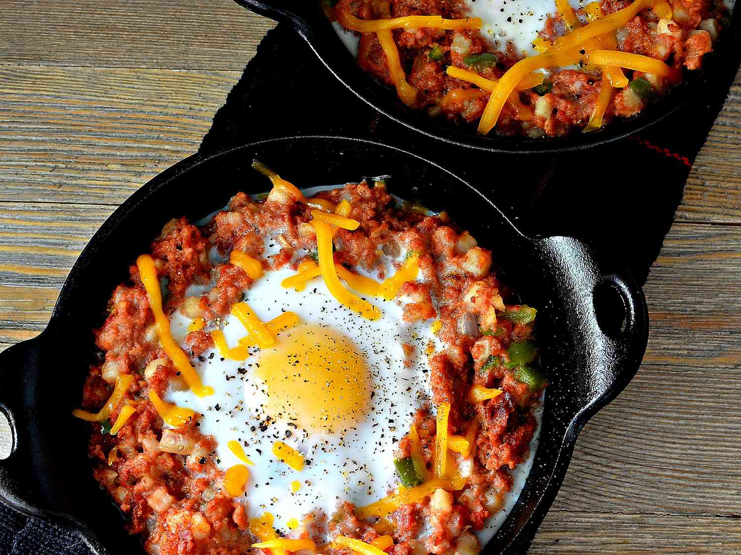 One Skillet Corned Beef Hash Breakfast