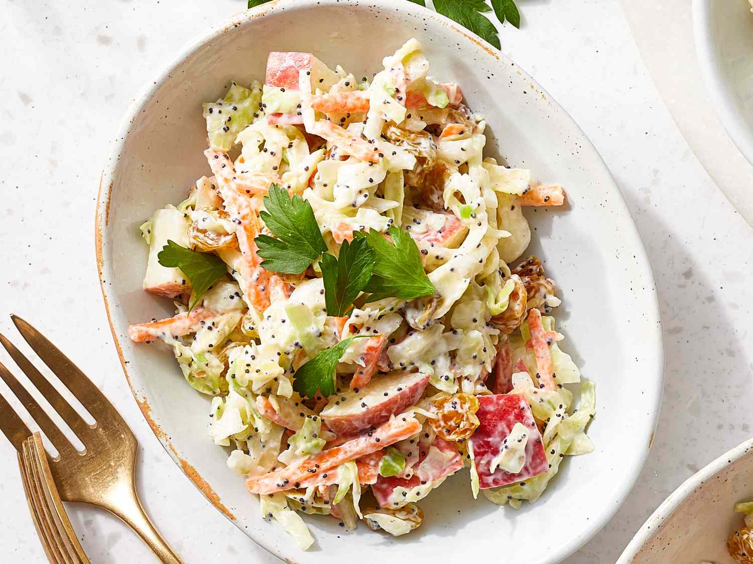 Apple, Raisin, and Carrot Slaw Recipe