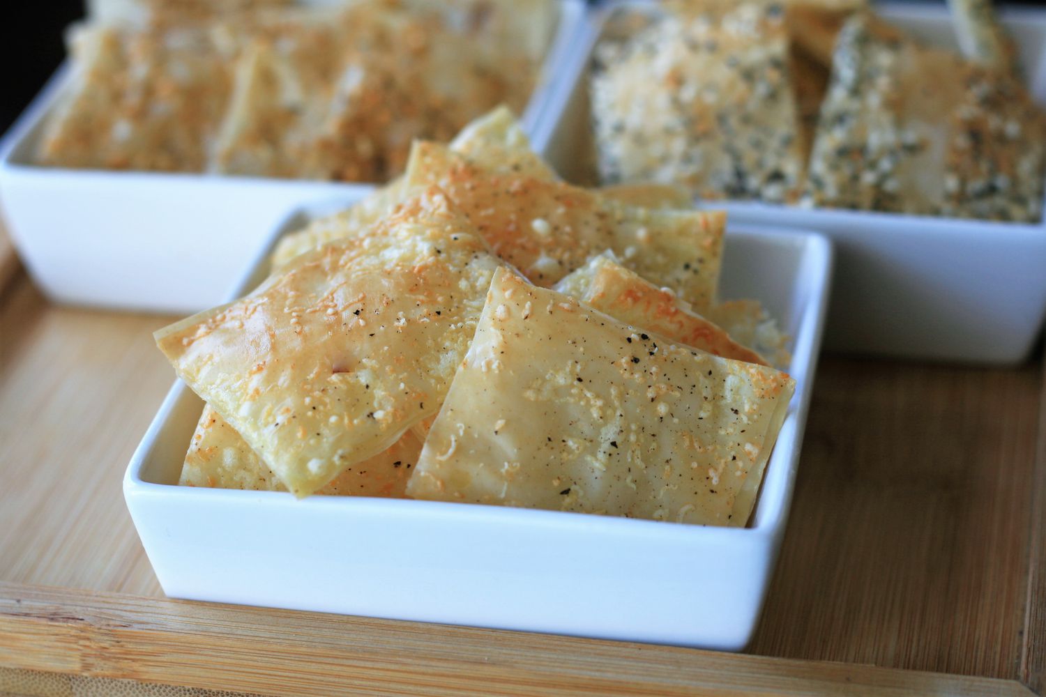 Truffle-Parmesan Phyllo Crackers Recipe