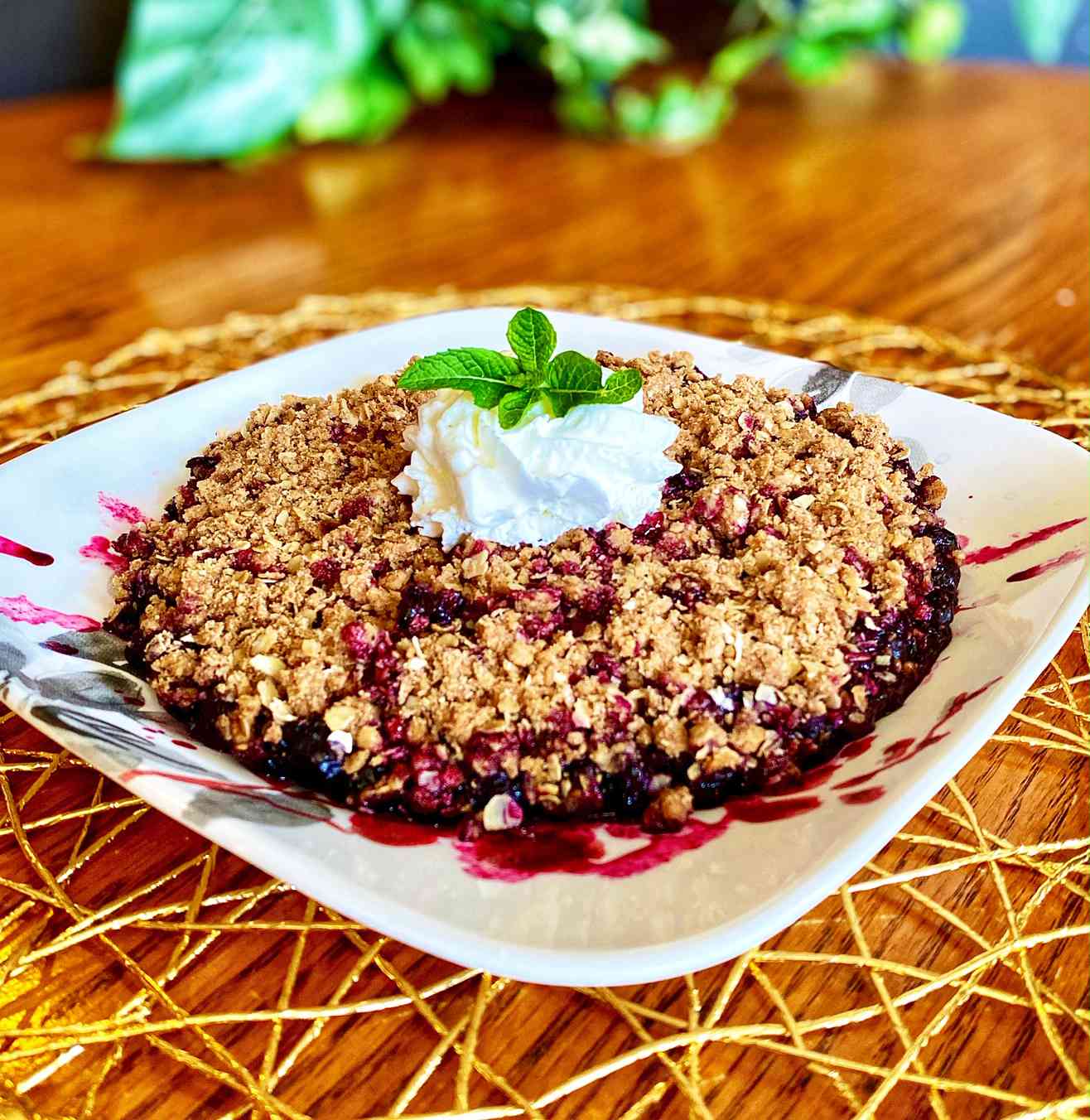 Frozen Blueberry Crisp Recipe