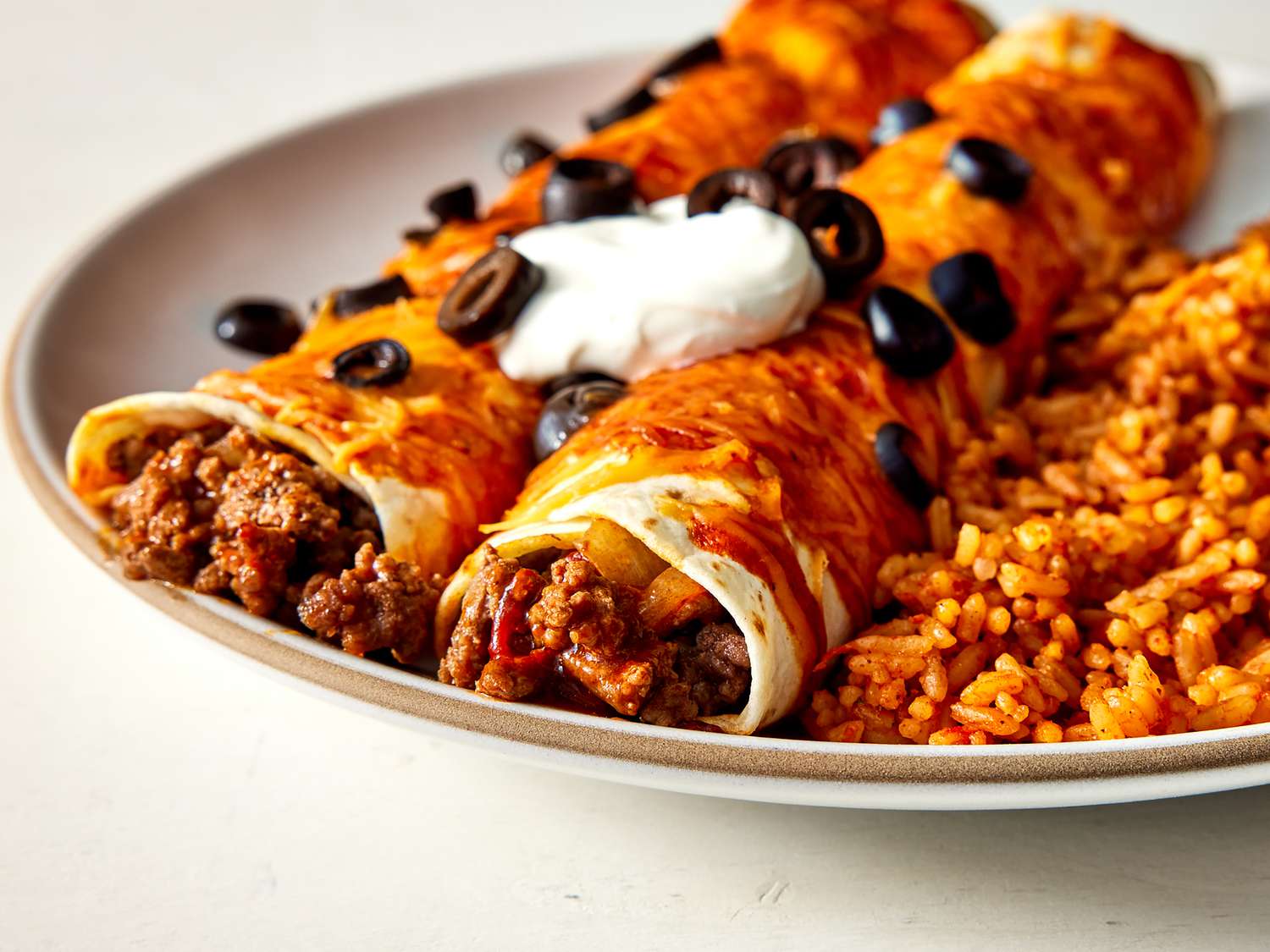 Beef Enchiladas with Flour Tortillas Recipe