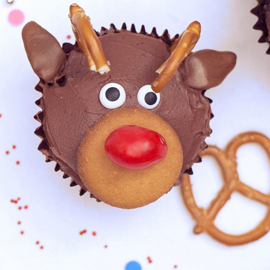 Christmas Reindeer Cupcakes Recipe