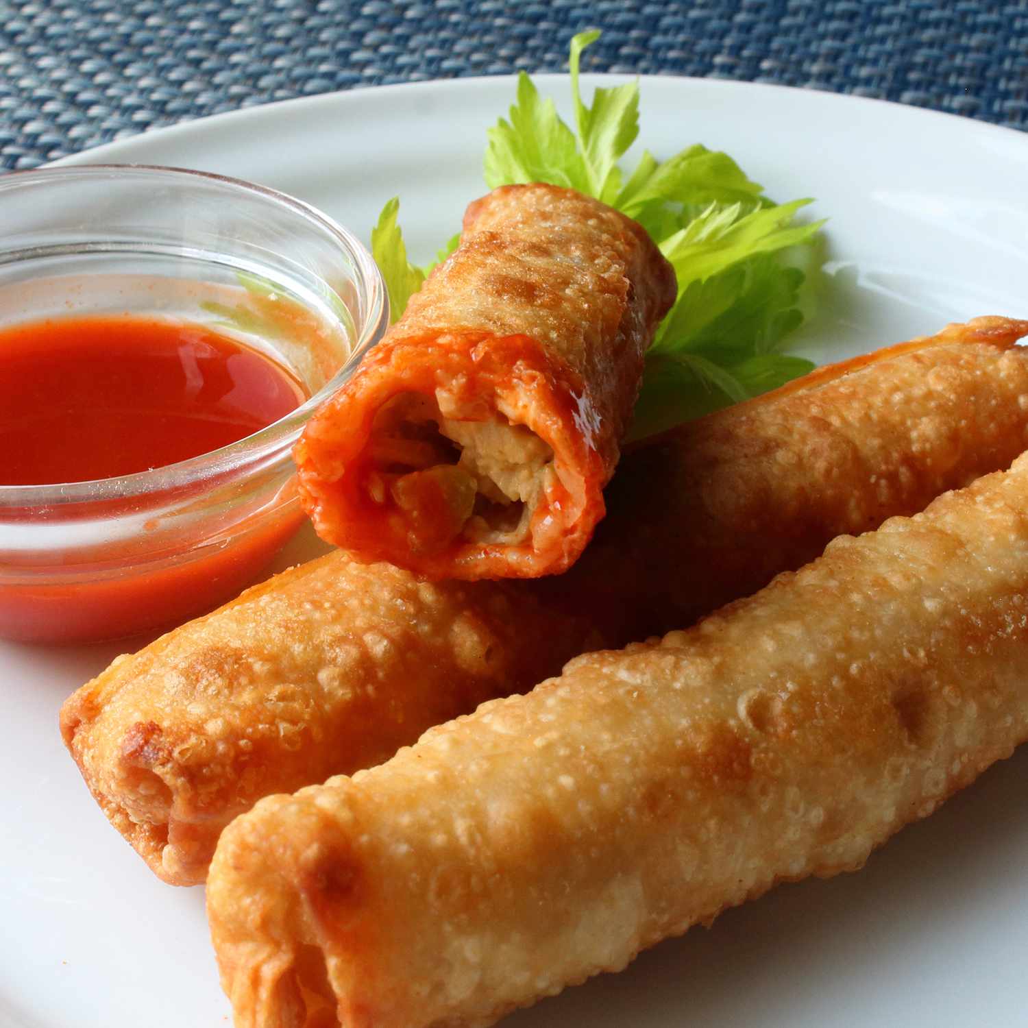 Mini Buffalo Chicken Egg Rolls Recipe