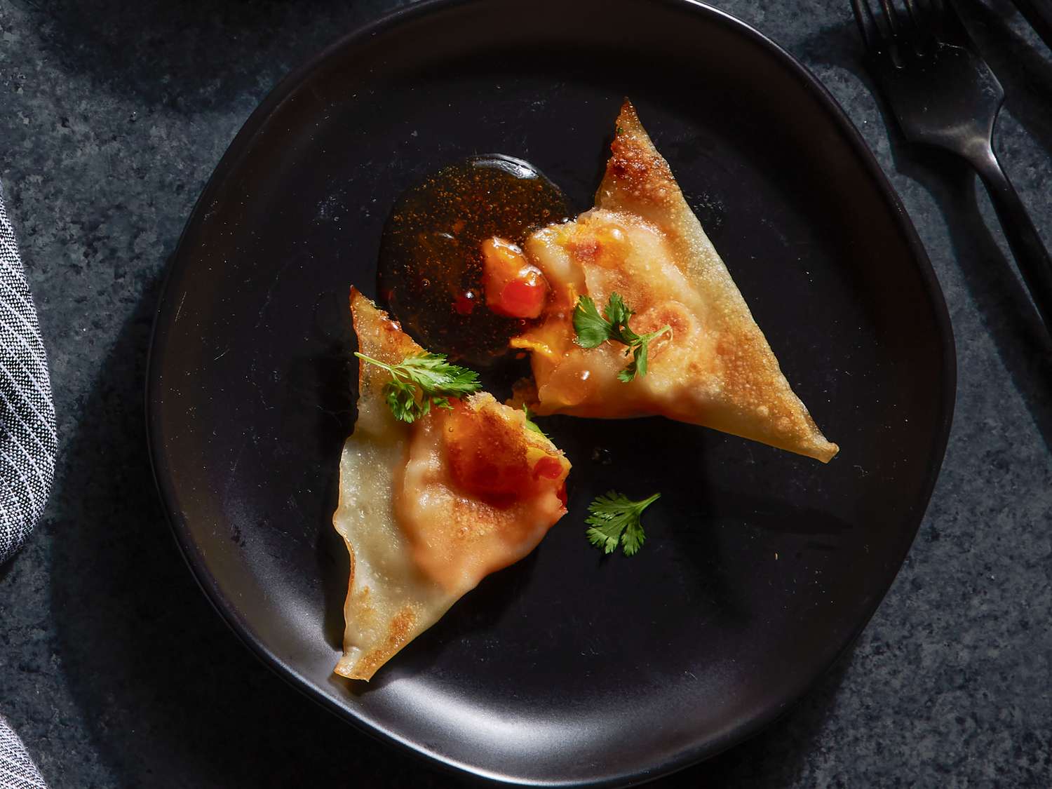 Sweet Potato Dumplings with Peach-Thai Chili Sauce Recipe