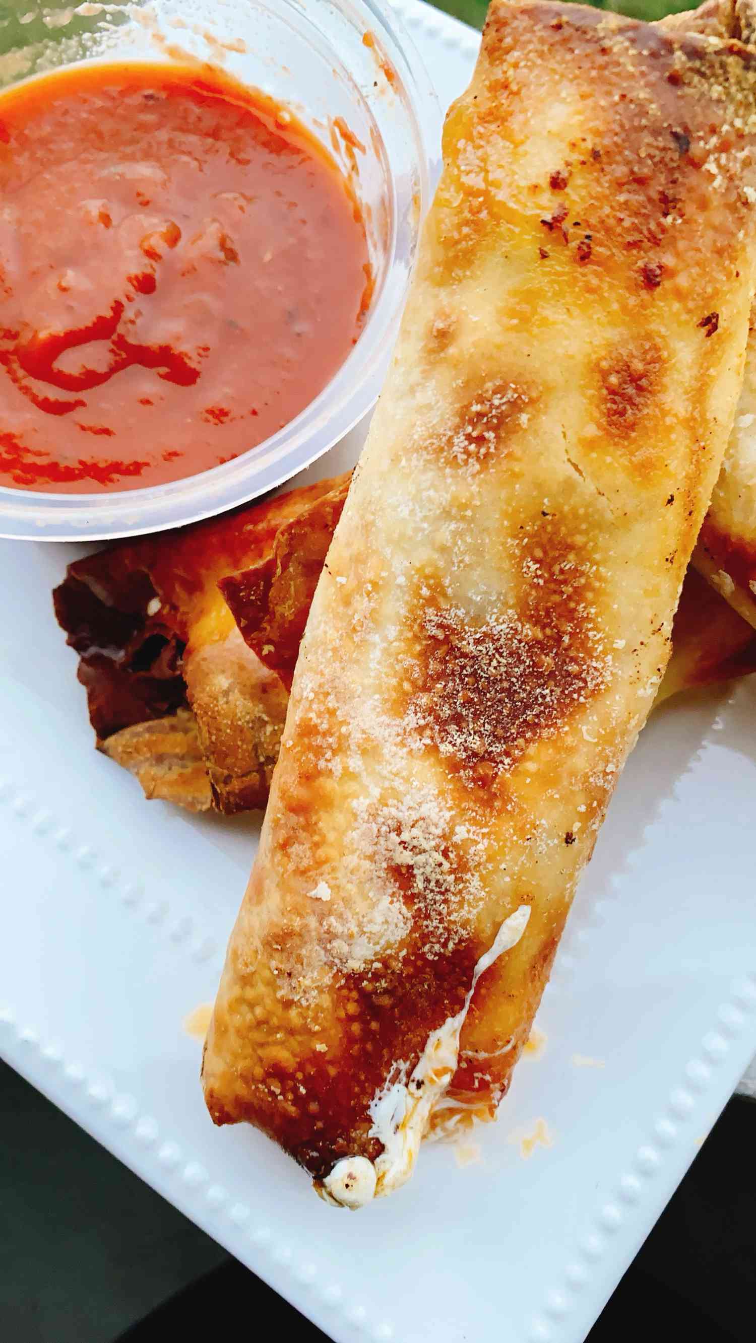 Air-Fried Pizza Egg Rolls