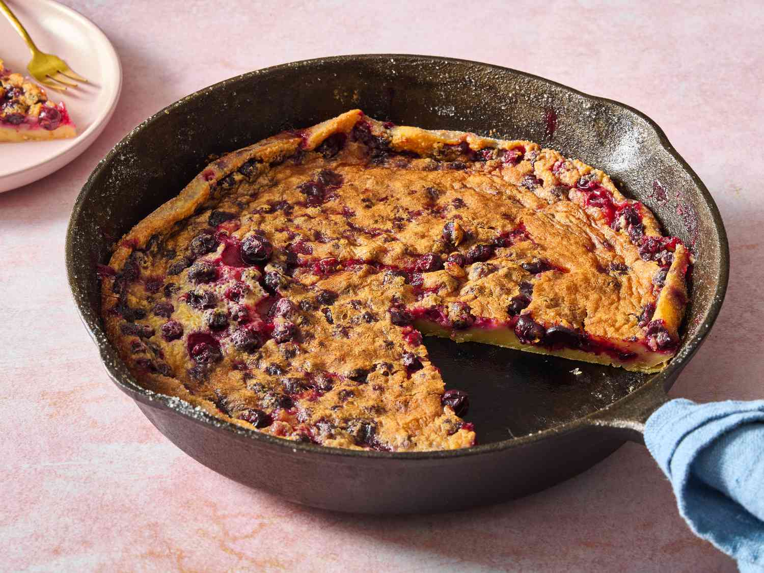 Blackcurrant and Miso Clafoutis Recipe