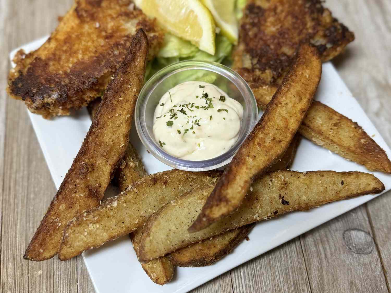 Fried Potato Wedges Recipe