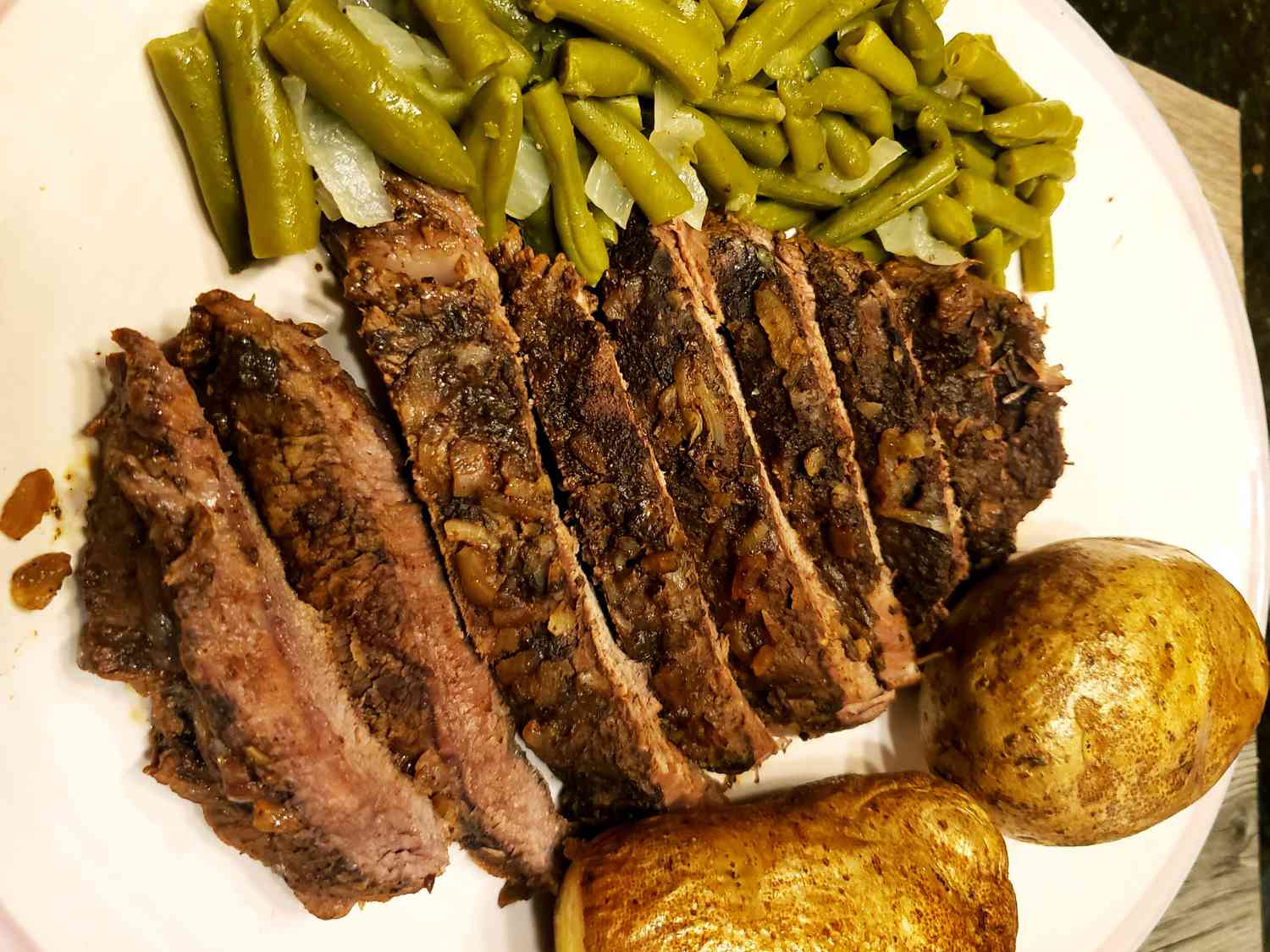 Braised Flank Steak in the Oven