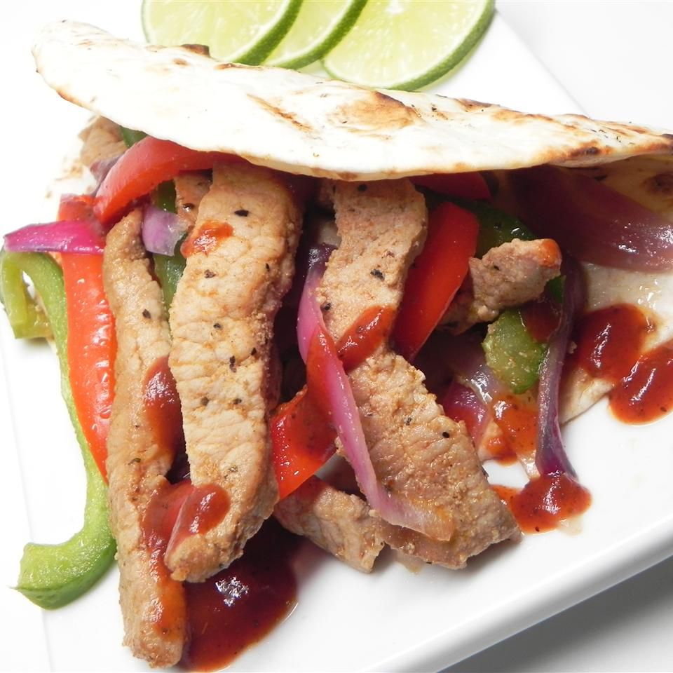 Barbeque Pork Fajitas Recipe