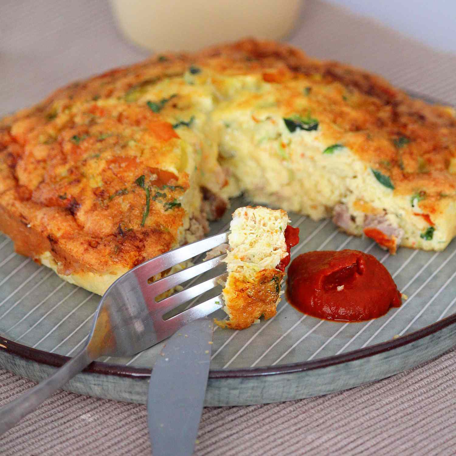 Air Fryer Breakfast Frittata Recipe