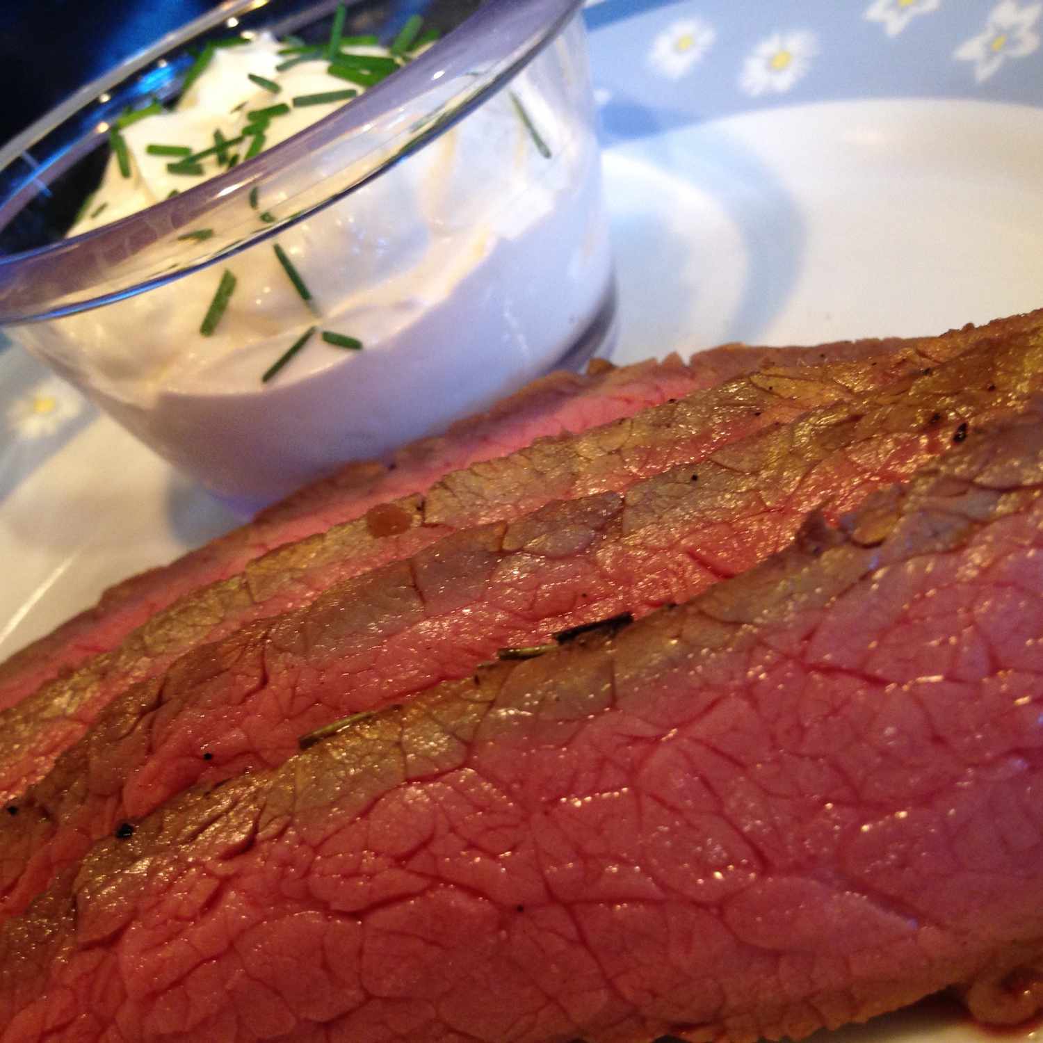 Marinated Flank Steak with Horseradish Cream Recipe