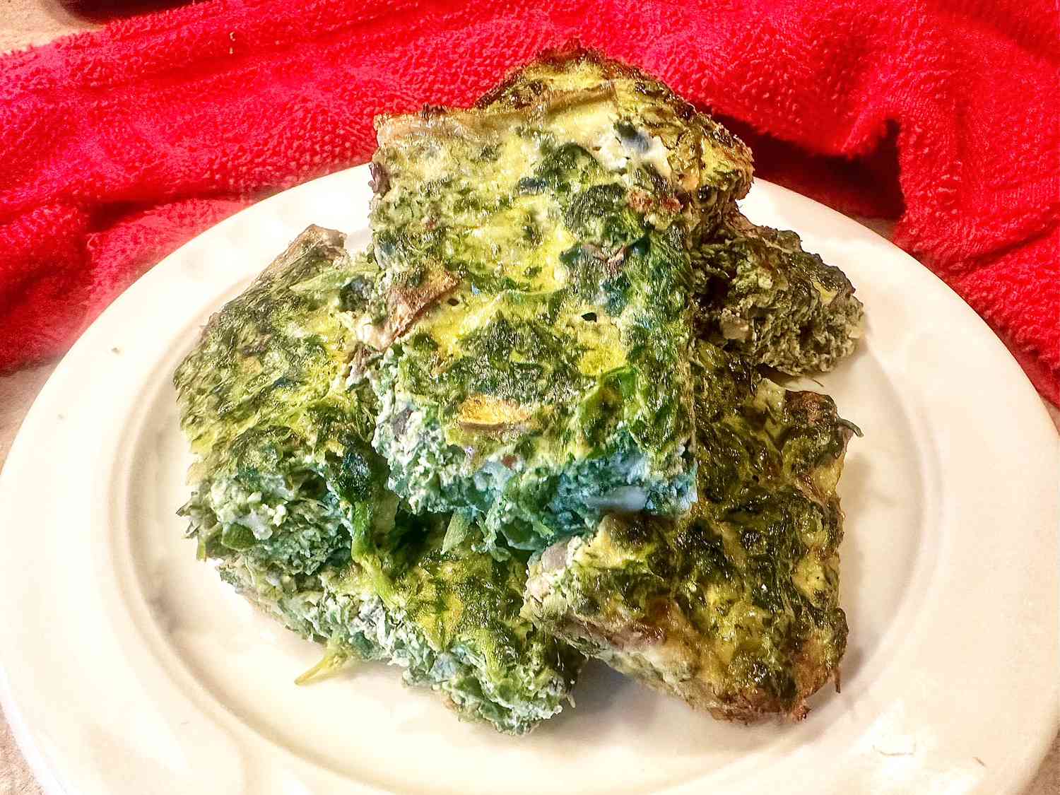 Spinach and Mushroom Frittata Recipe