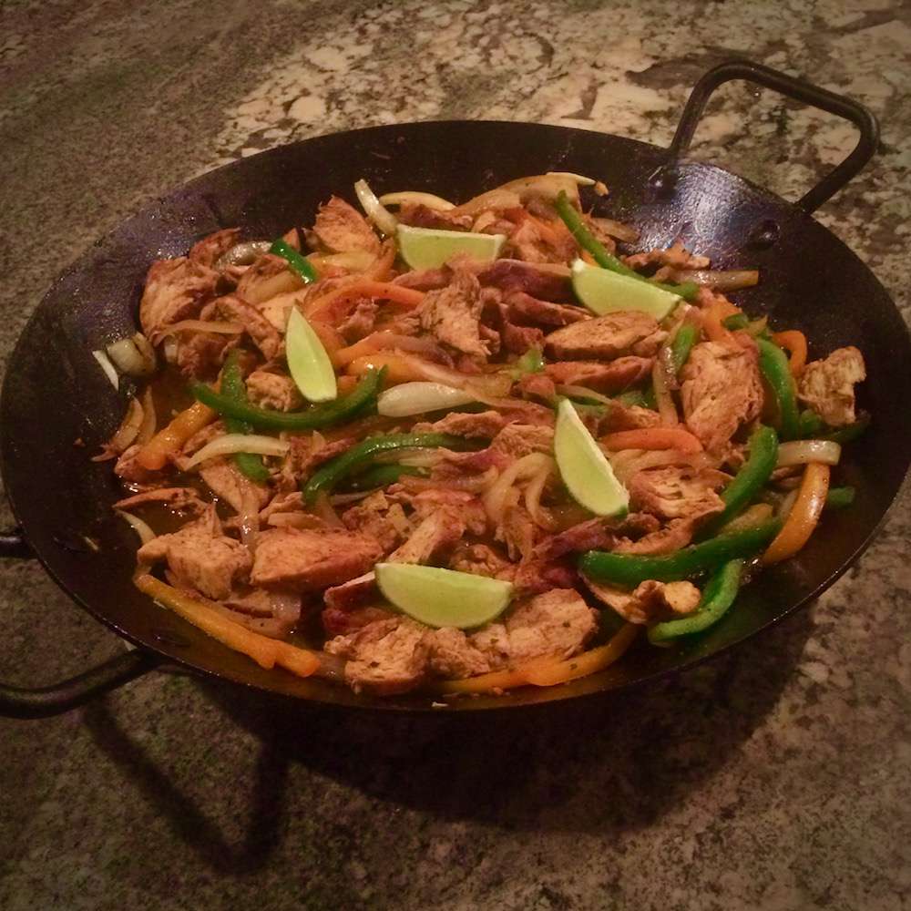 Cast Iron Chicken Fajitas