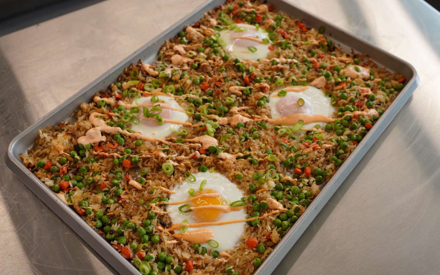 Sheet Pan Fried Rice