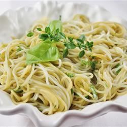 Fettuccine with Garlic Herb Butter Recipe