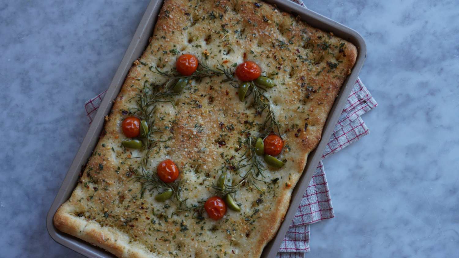 Easy Festive Focaccia