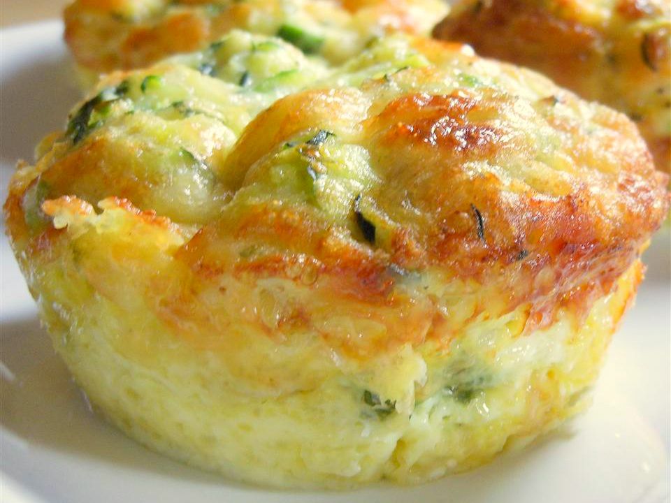 Zucchini Scallion Frittata Cups Recipe