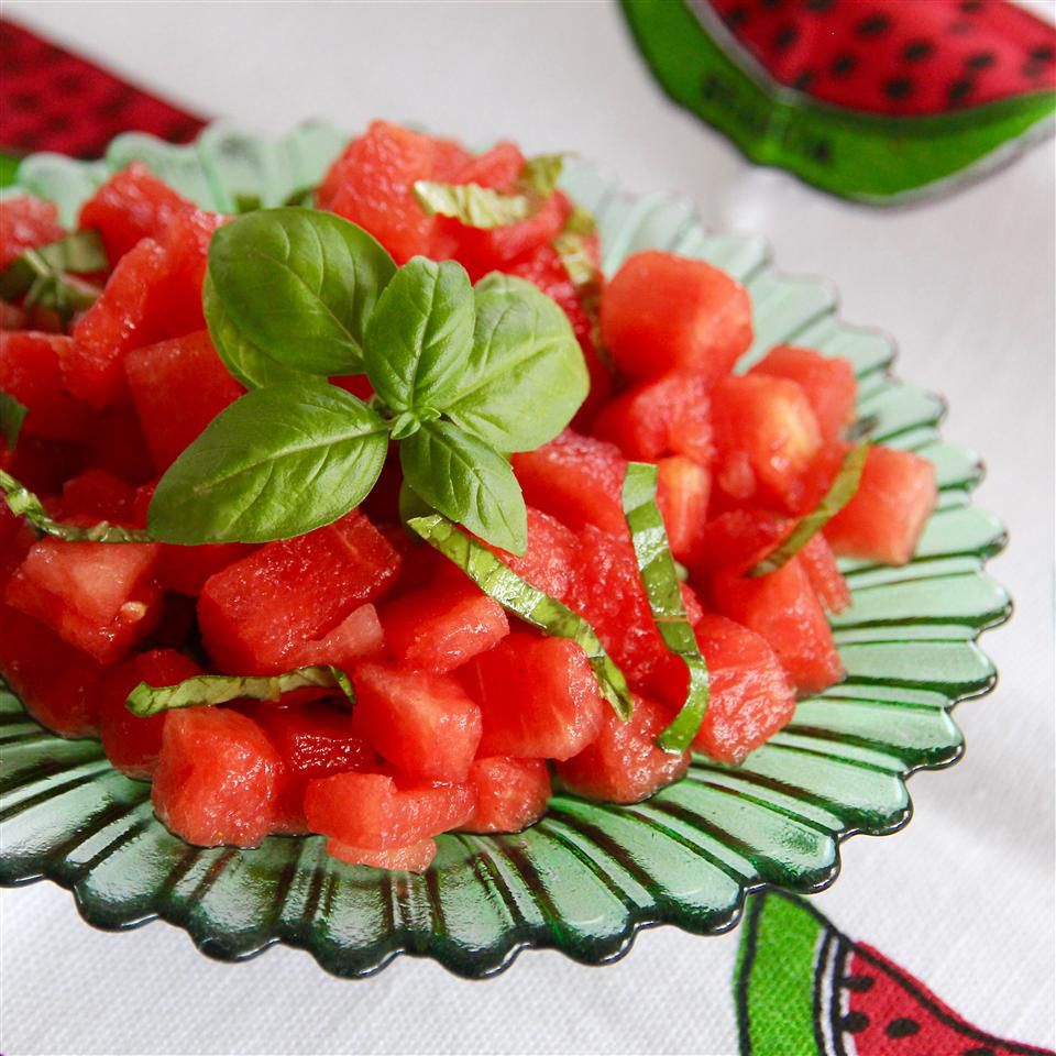 Watermelon Basil Salad Recipe