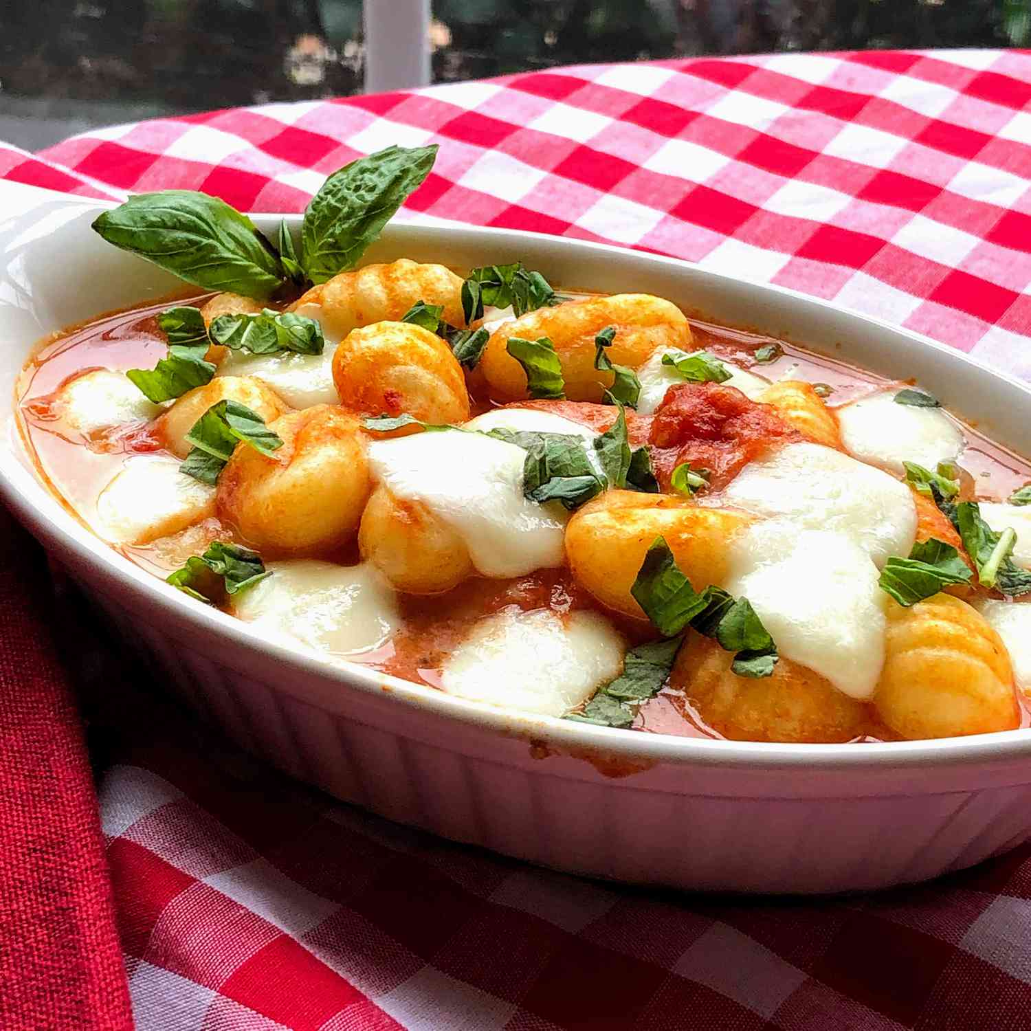 Gnocchi with Tomato Sauce and Mozzarella Recipe