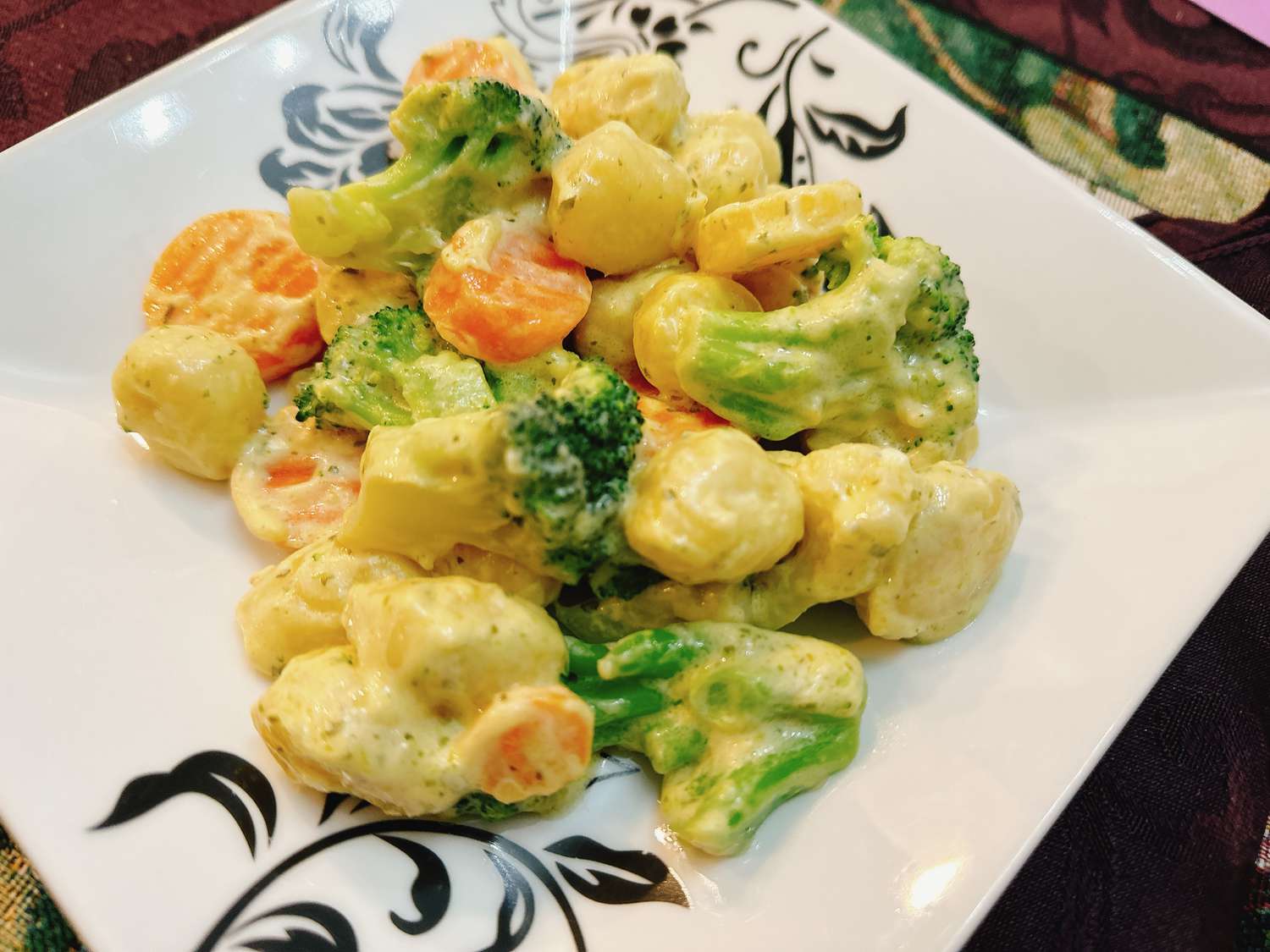 Creamy Gnocchi with Vegetables Recipe