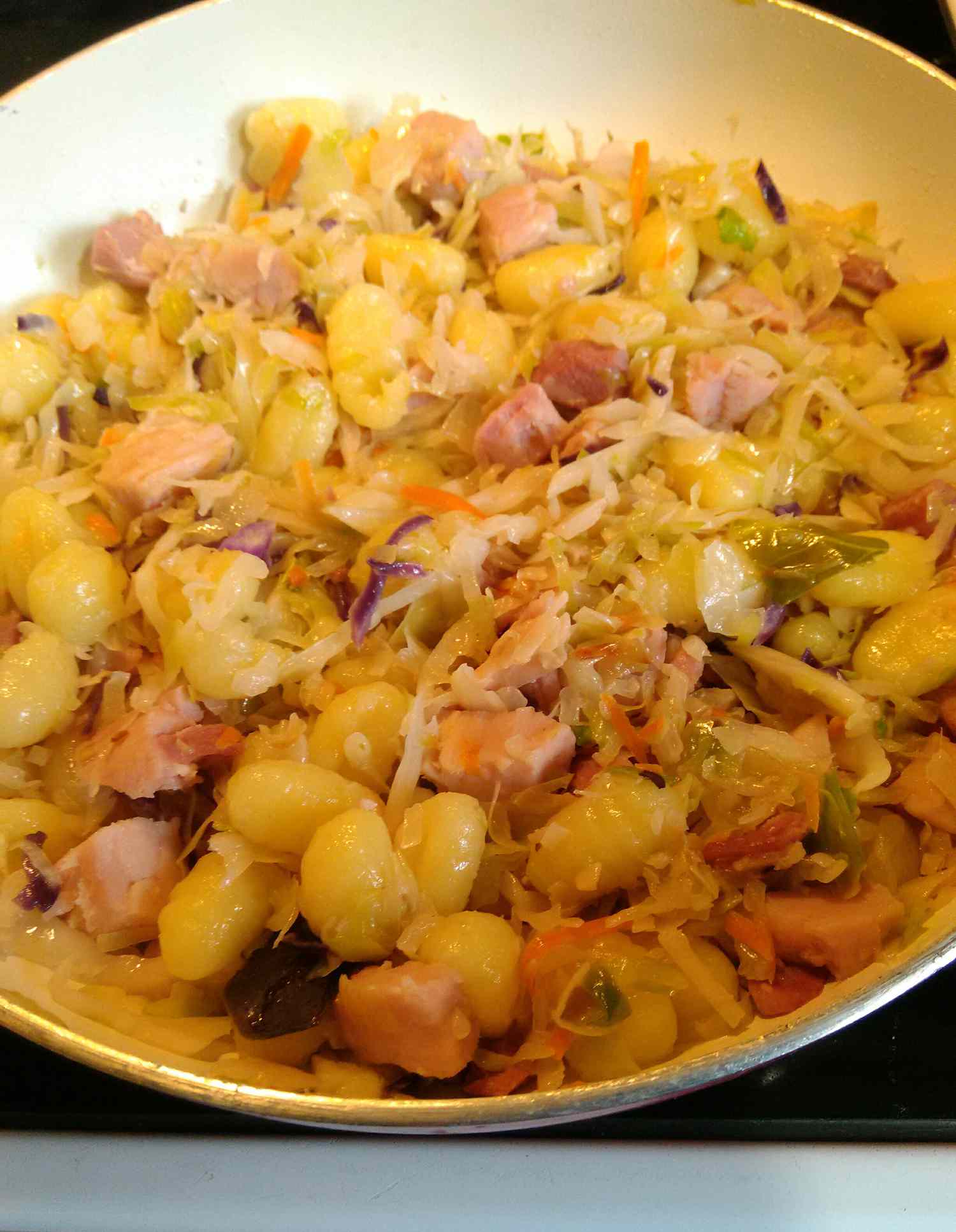 Cabbage and Noodles with Ham Recipe