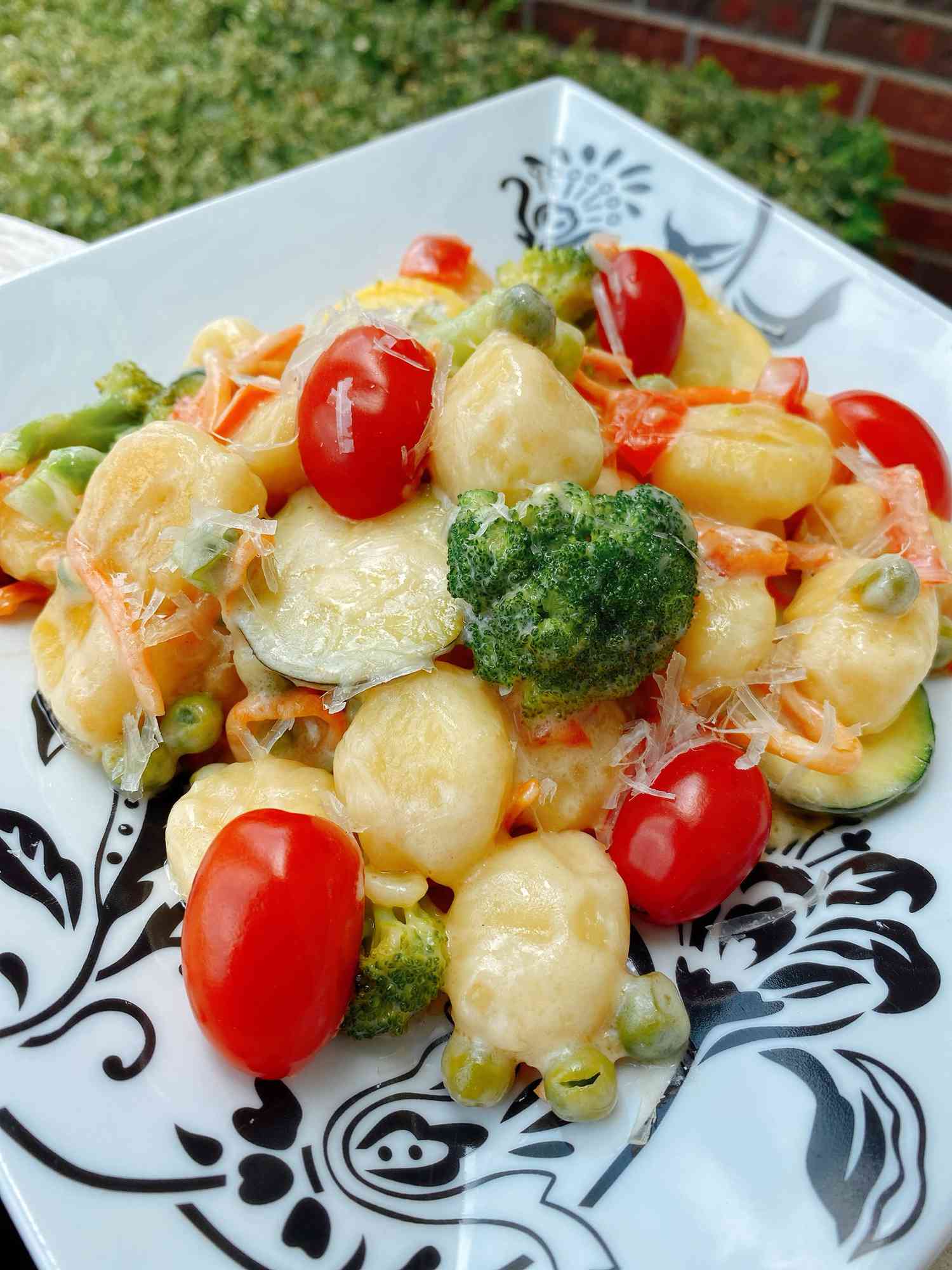 Skillet Gnocchi Primavera with Lemon Cream Sauce Recipe