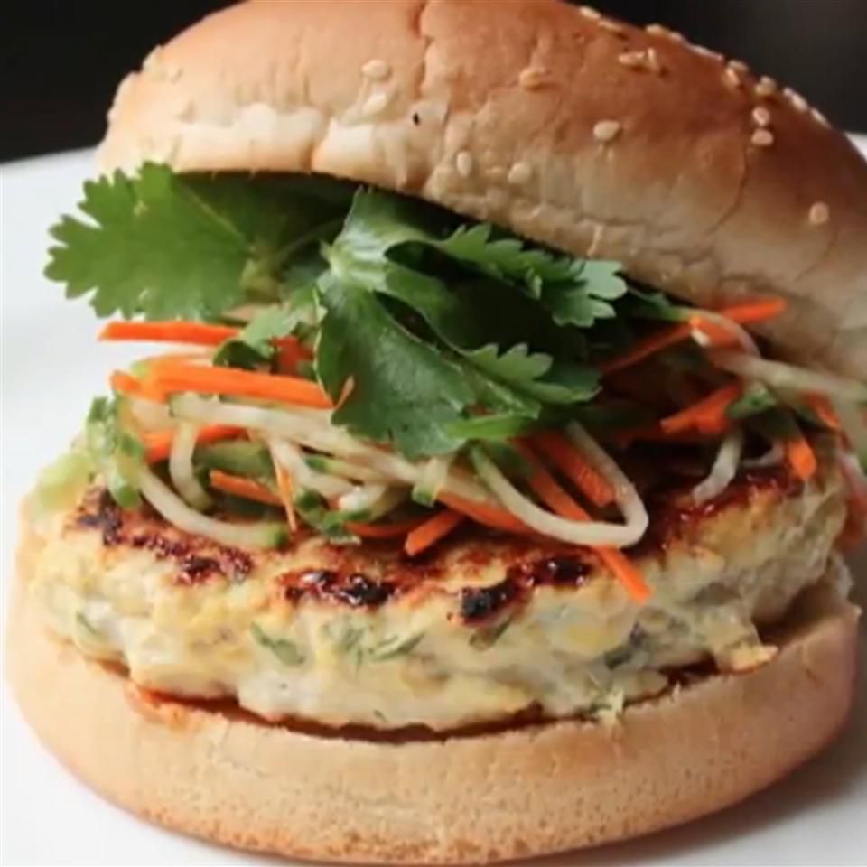 Chef John's Chicken Satay Burger Recipe