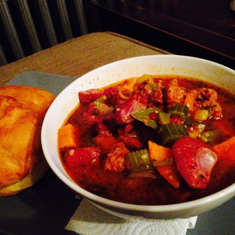 Spicy Turkey Sweet Potato Gumbo Recipe