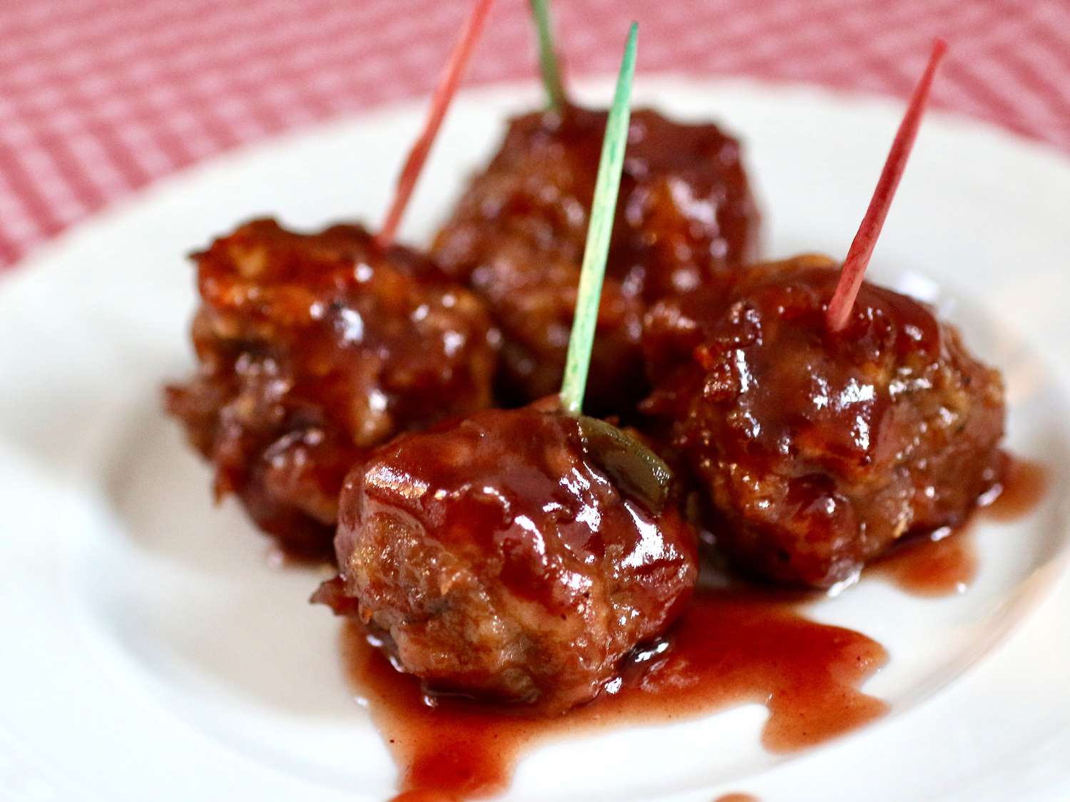 Turkey Cocktail Meatballs with Orange Cranberry Glaze