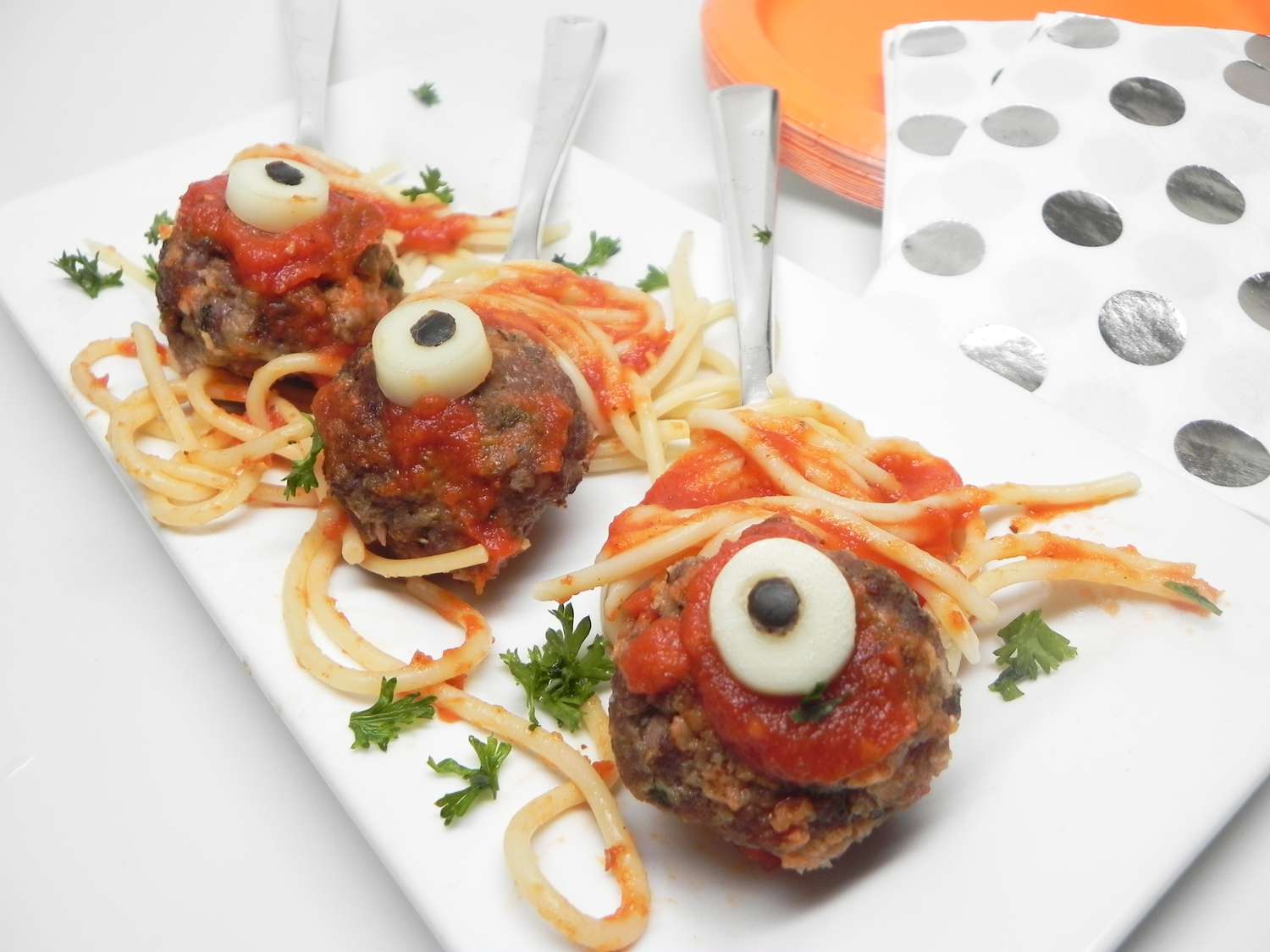 Zombie Eyes (Halloween Meatballs) Recipe