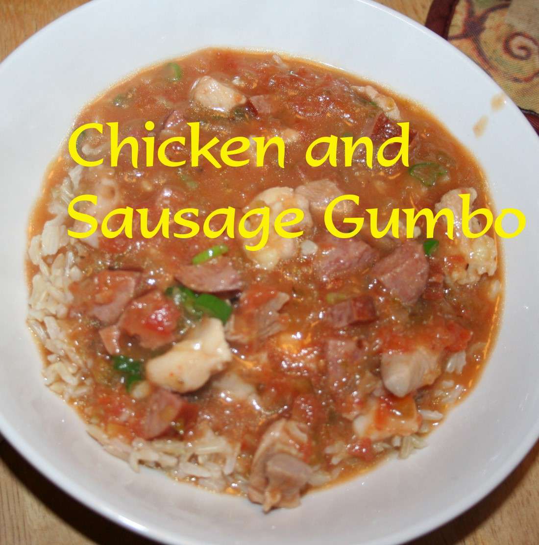 Quick and Easy Sausage and Chicken Gumbo