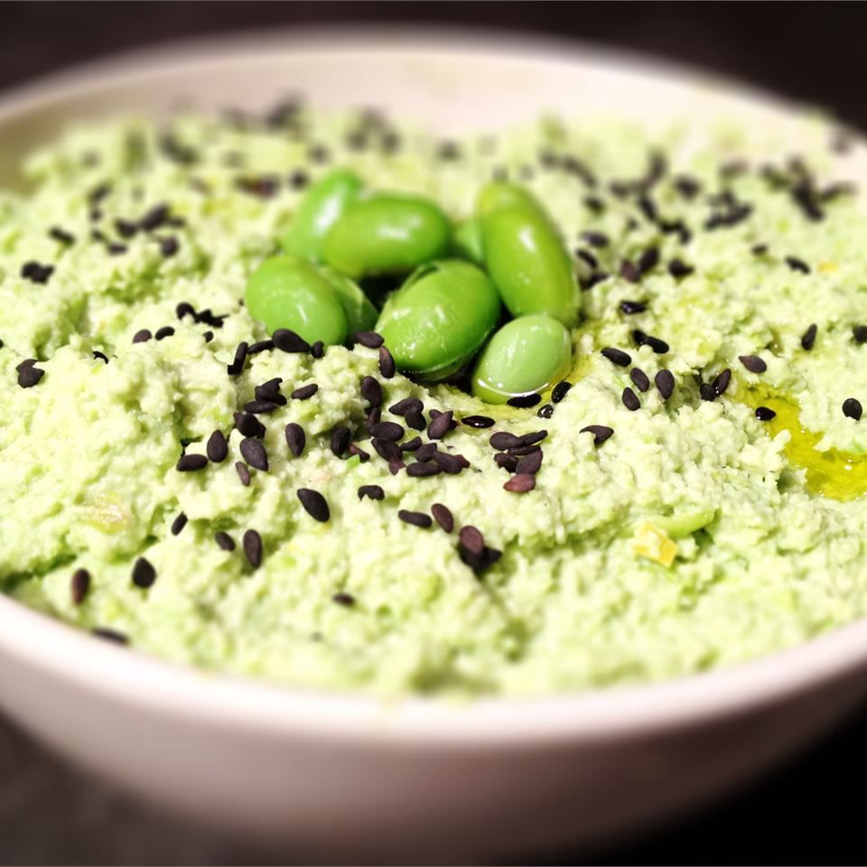 Cilantro Edamame Hummus Recipe