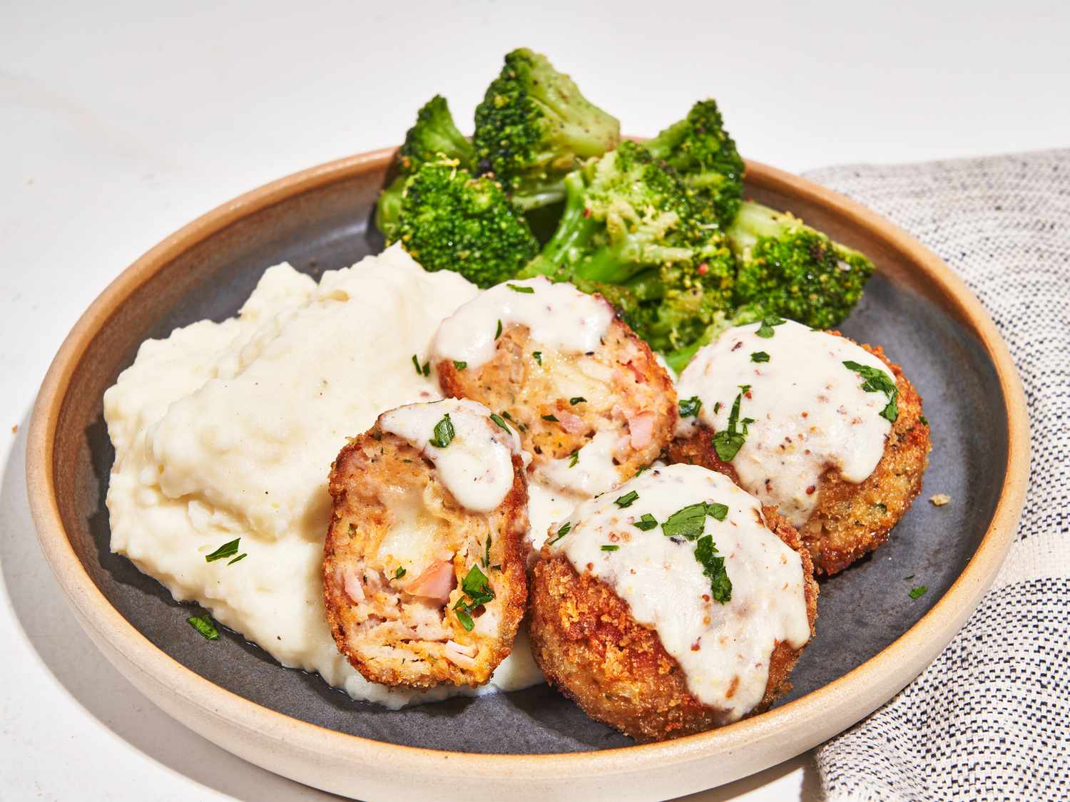 Chicken Cordon Bleu Meatballs Recipe