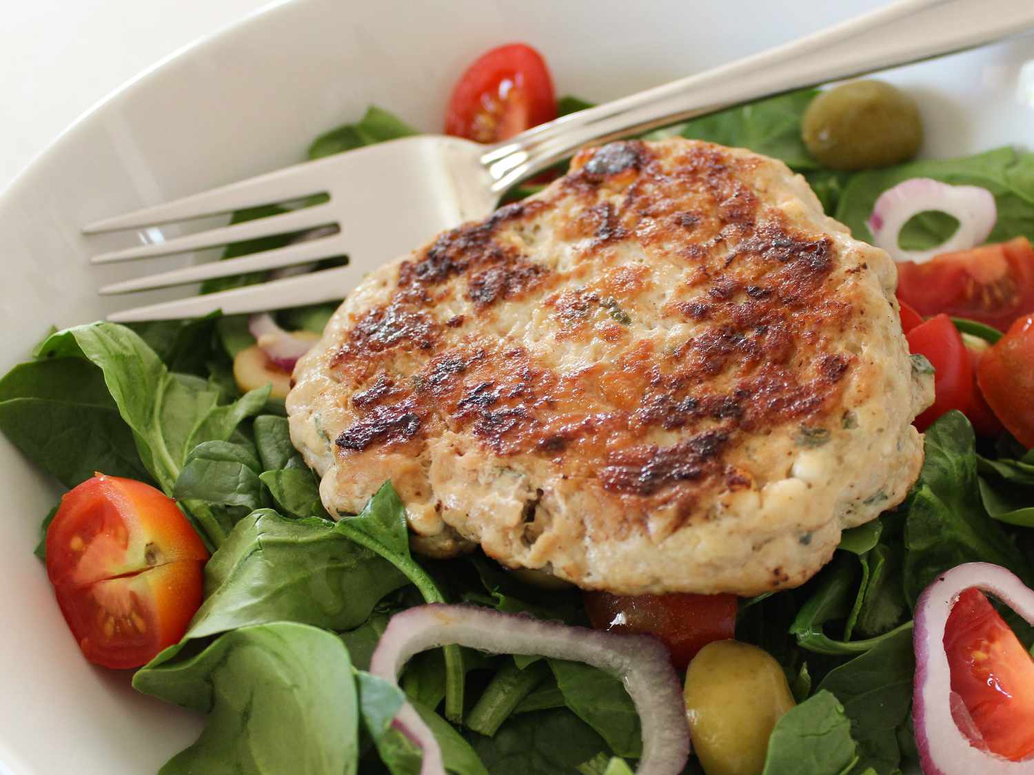 Chicken and Feta Burgers Recipe