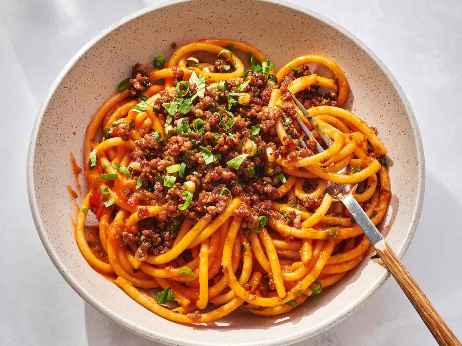 Spicy Pumpkin Pork Noodles Recipe