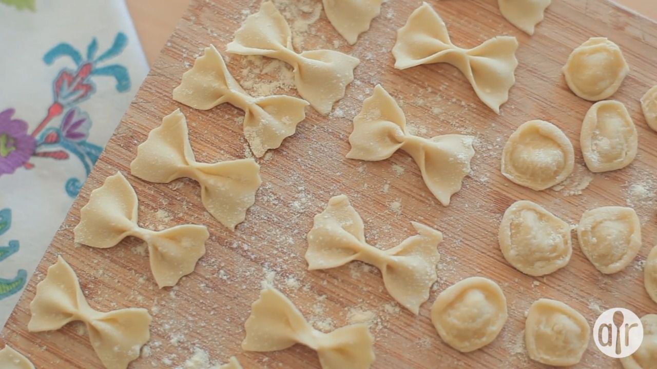 Homemade Farfalle Pasta