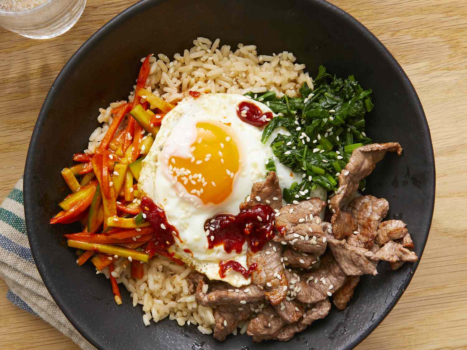 Bibimbap (Korean Rice With Mixed Vegetables) Recipe