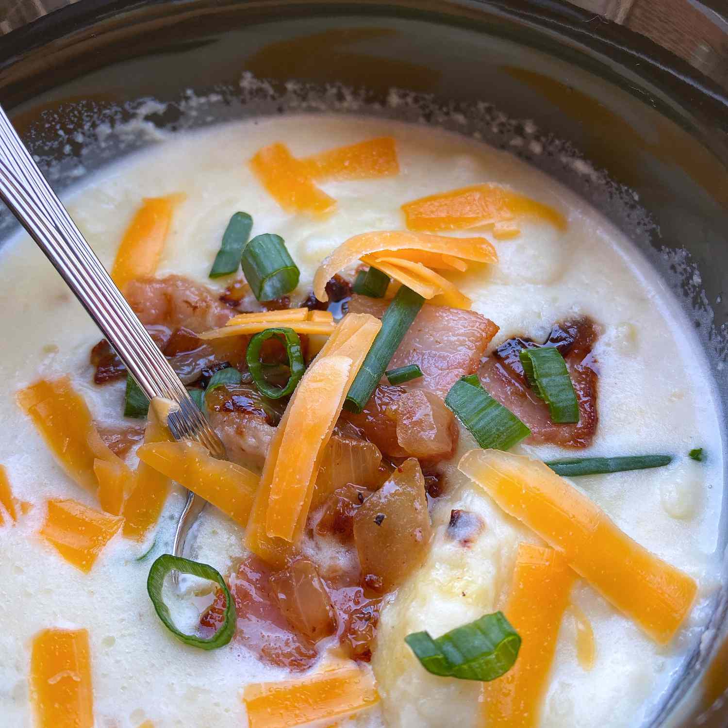 Instant Pot Loaded Baked Potato Soup Recipe