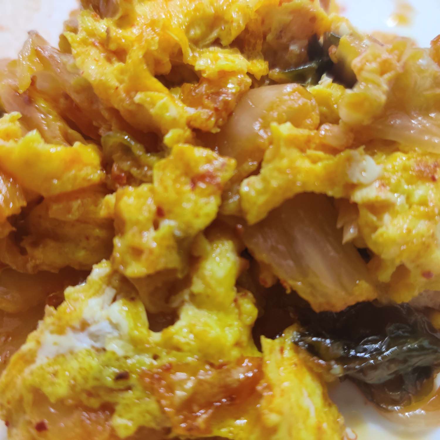 Mom's Kimchi Egg Recipe