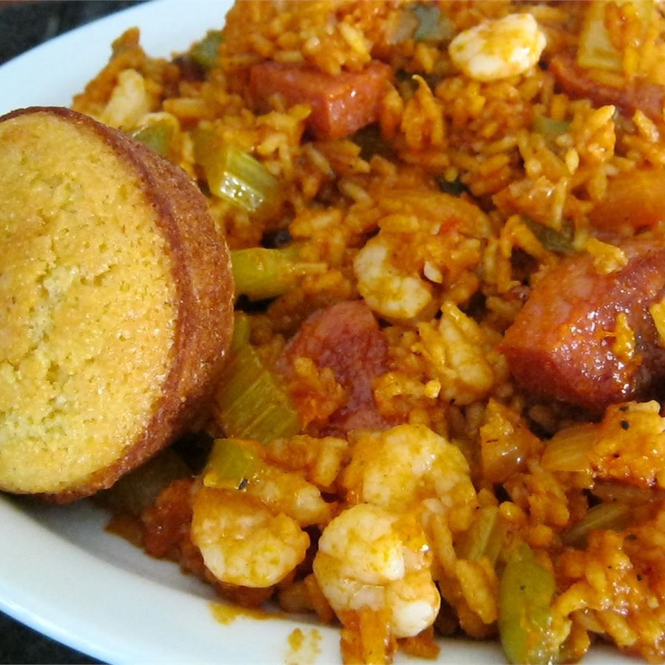 Shrimp, Sausage, and Fish Jambalaya Recipe