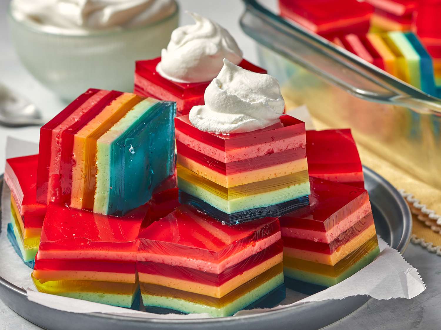 Seven Layer Gelatin Salad Recipe