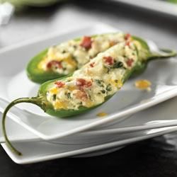 Cheese and Bacon Jalapeno Rellenos