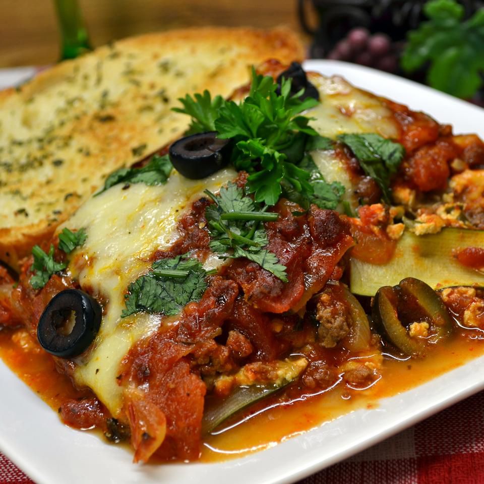 Zucchini Lasagna With Beef and Sausage Recipe