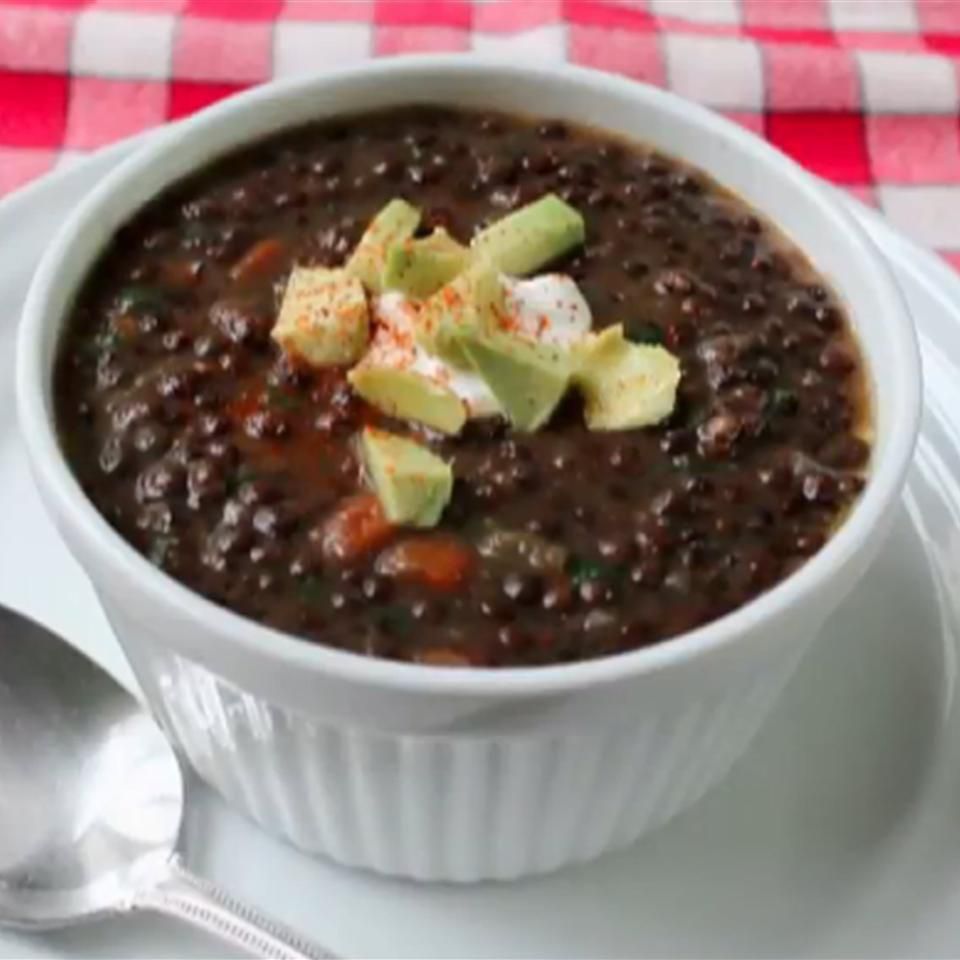 Chef John's Black Lentil Soup Recipe